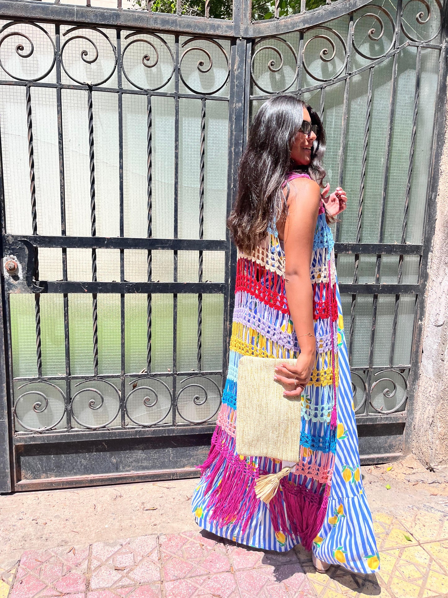 Crochet Kimono Multicolor