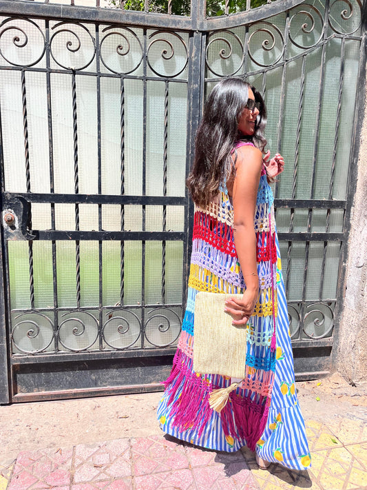 Crochet Kimono Multicolor