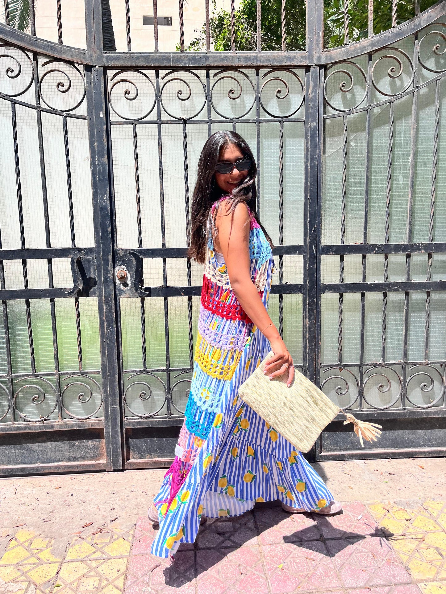 Crochet Kimono Multicolor
