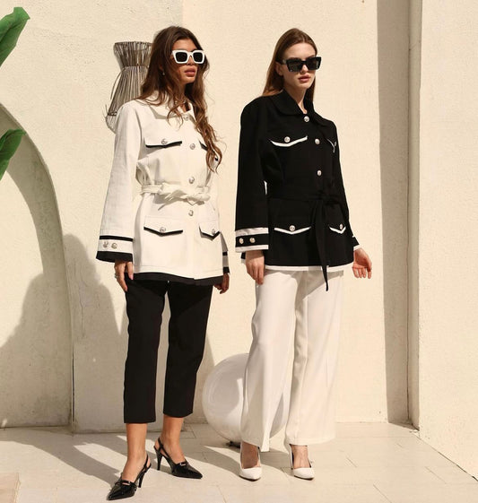 Shirt Jacket Golden Button Offwhite