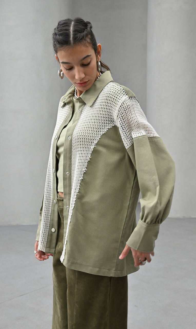 Jacket x Crochet Olive
