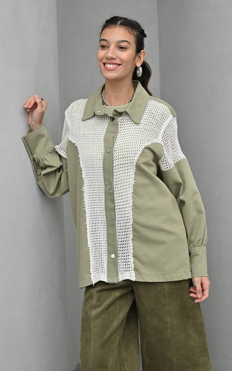 Jacket x Crochet Olive