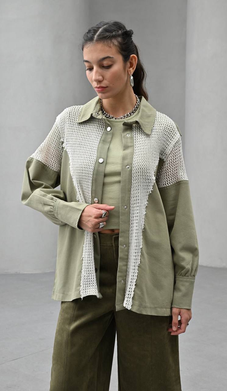 Jacket x Crochet Olive