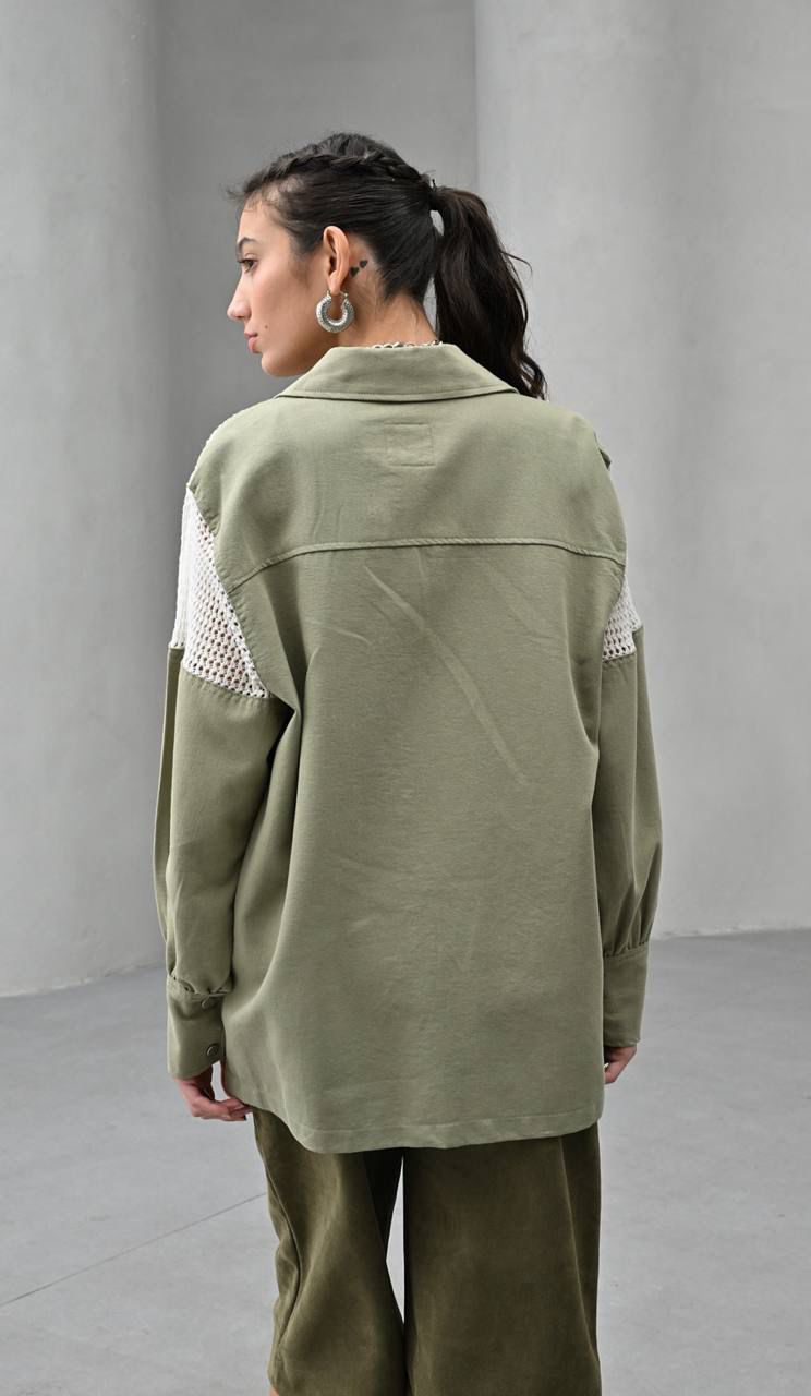 Jacket x Crochet Olive
