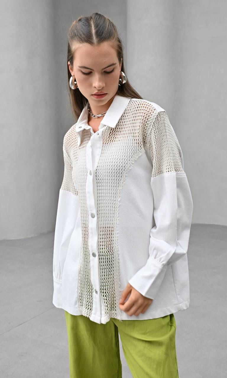 Jacket x Crochet Offwhite