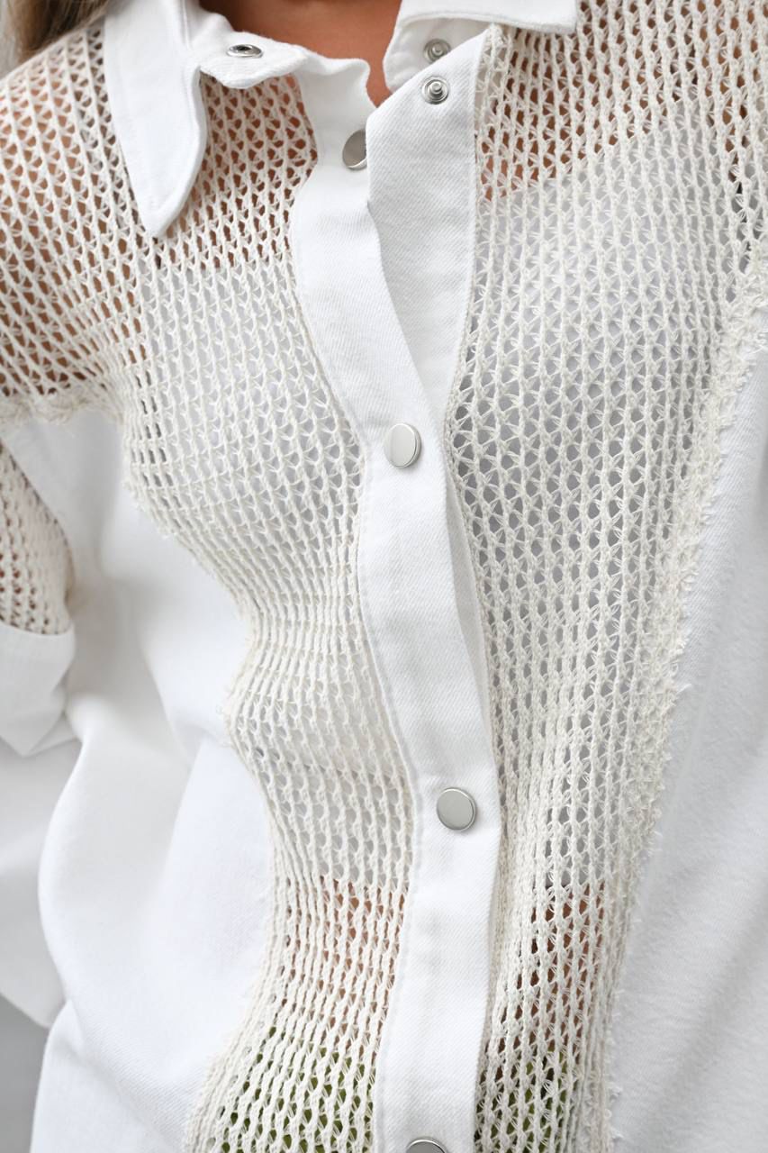 Jacket x Crochet Offwhite