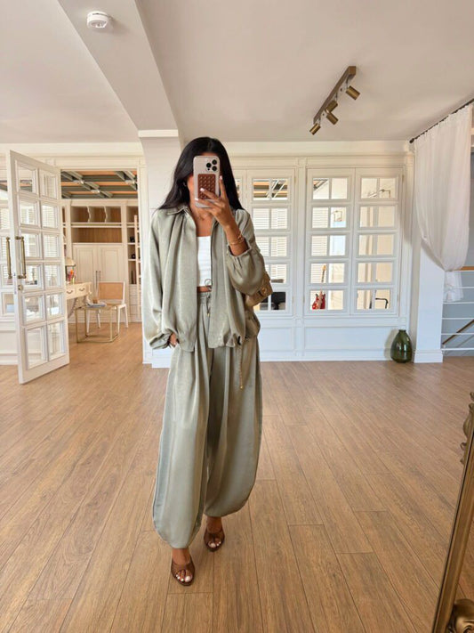 Light Olive Set Silk