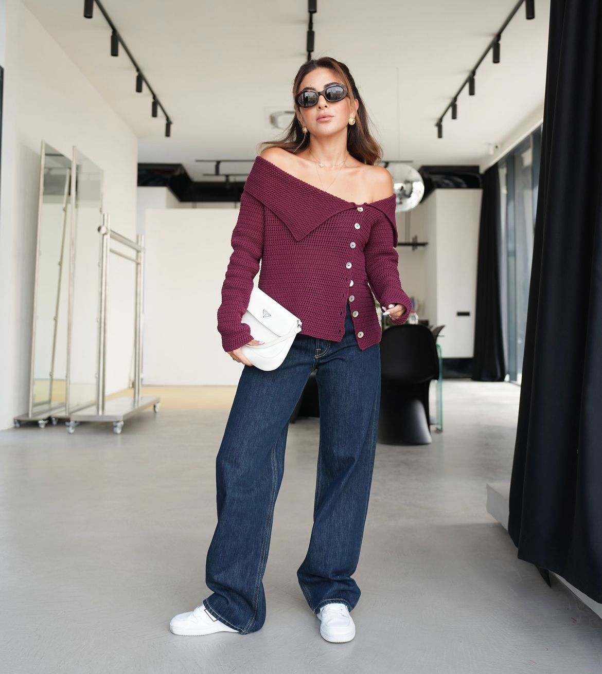 Burgundy Knit
