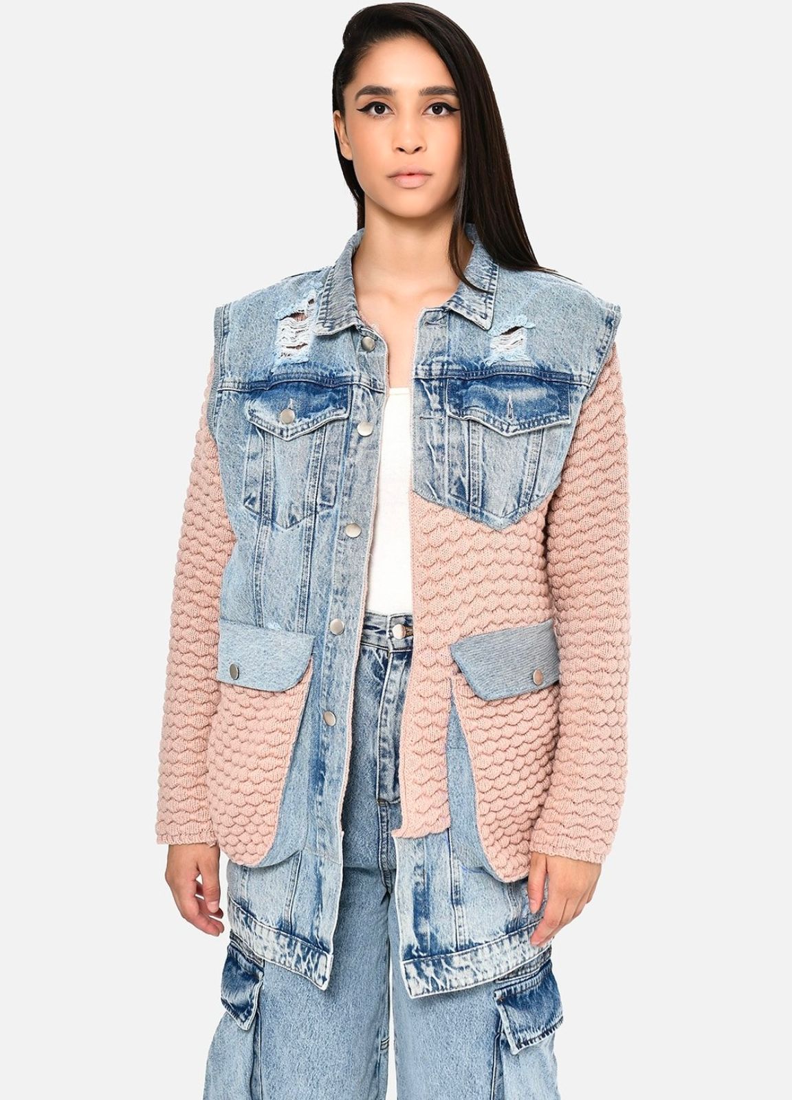 Denim x Light Pink
