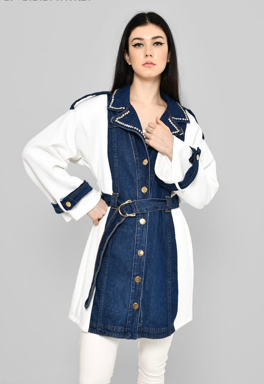 Denim x White Jacket