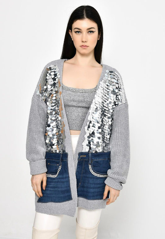 Grey Payette Cardigan