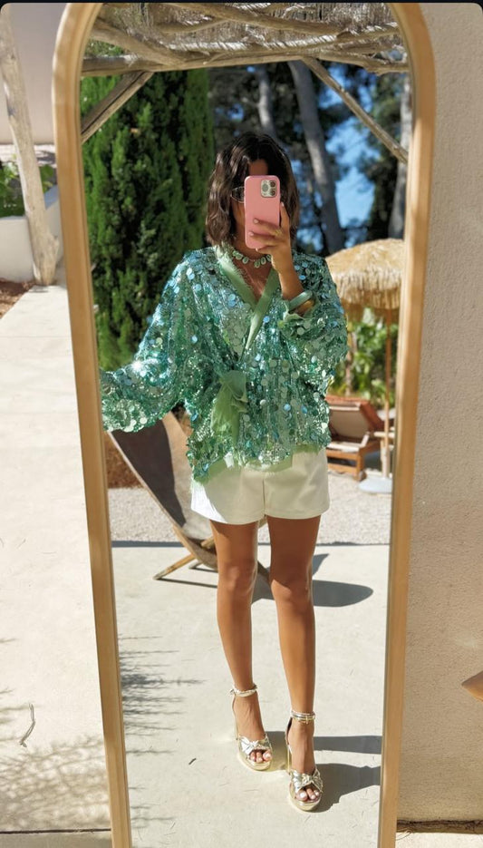 Sequins Jacket Mint
