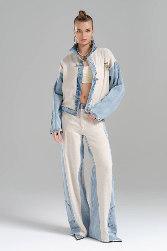 Denim x Beige Set TW