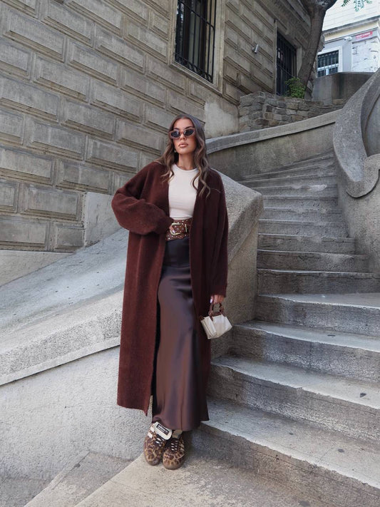 Brown Fur Cardigan