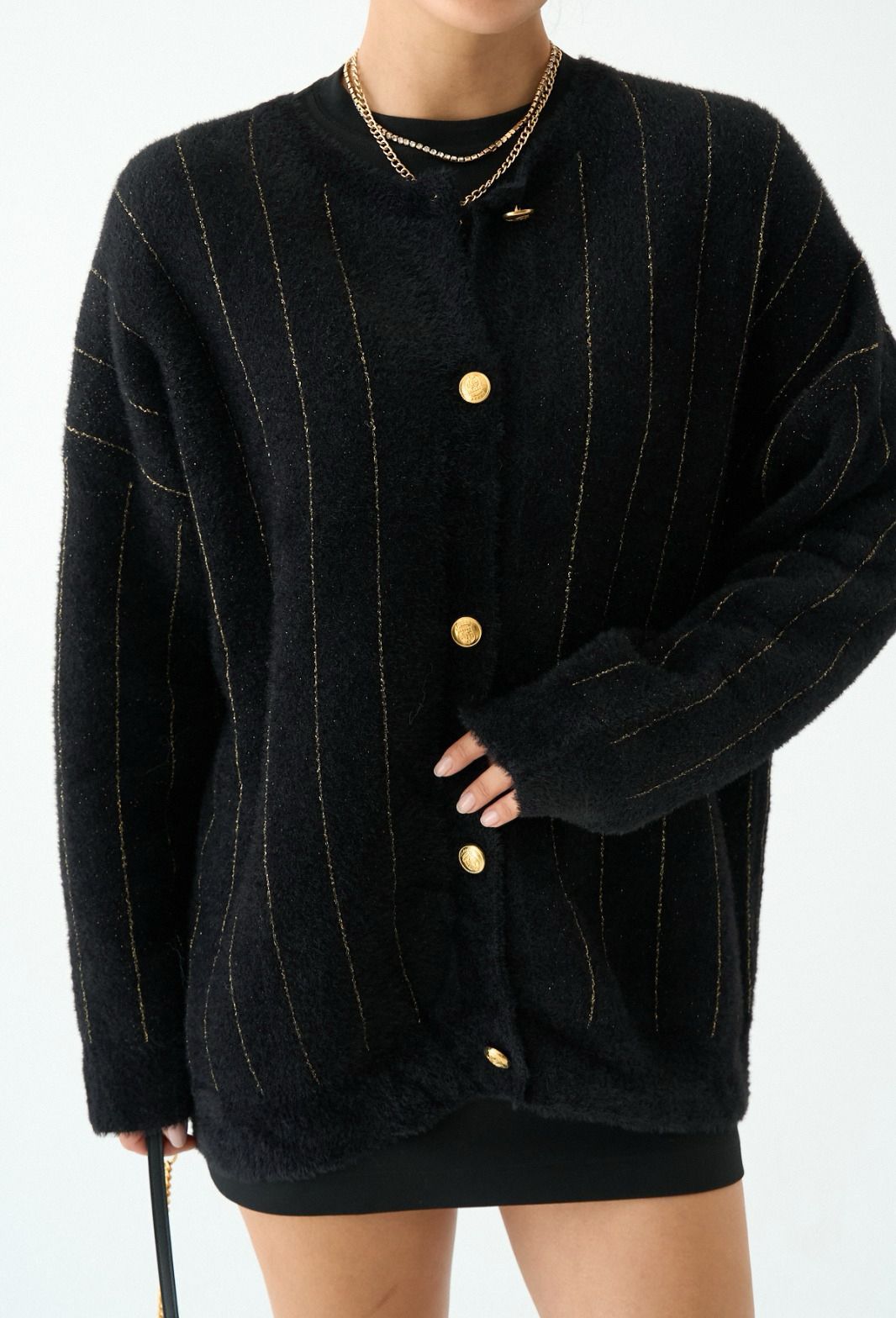 Gold Stripped Black