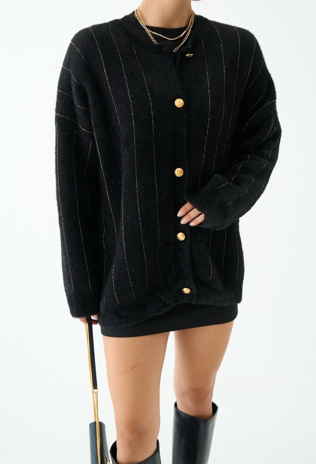 Gold Stripped Black