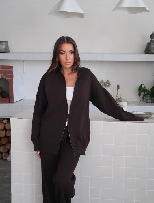 Brown Zipper Set