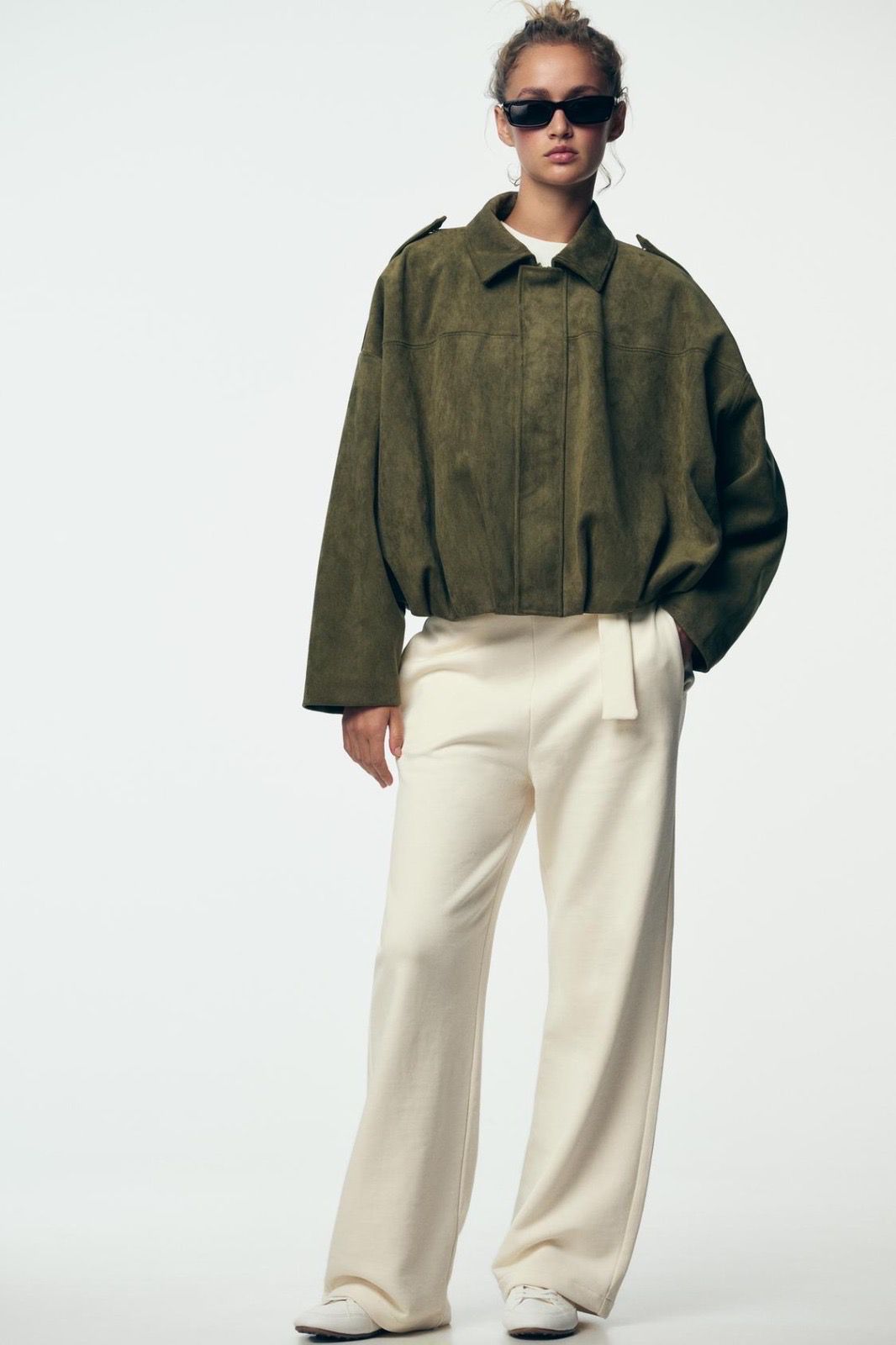 Bomber Suede Olive