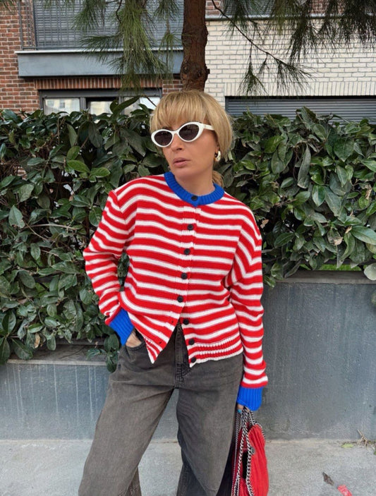 Stripe Red x Blue