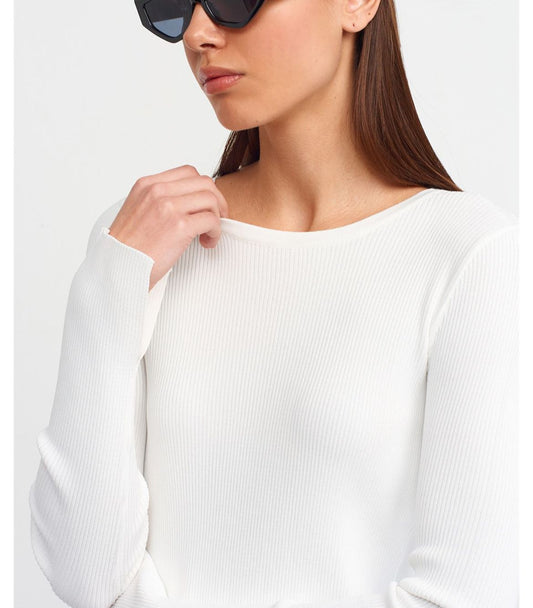 Knit Backless White