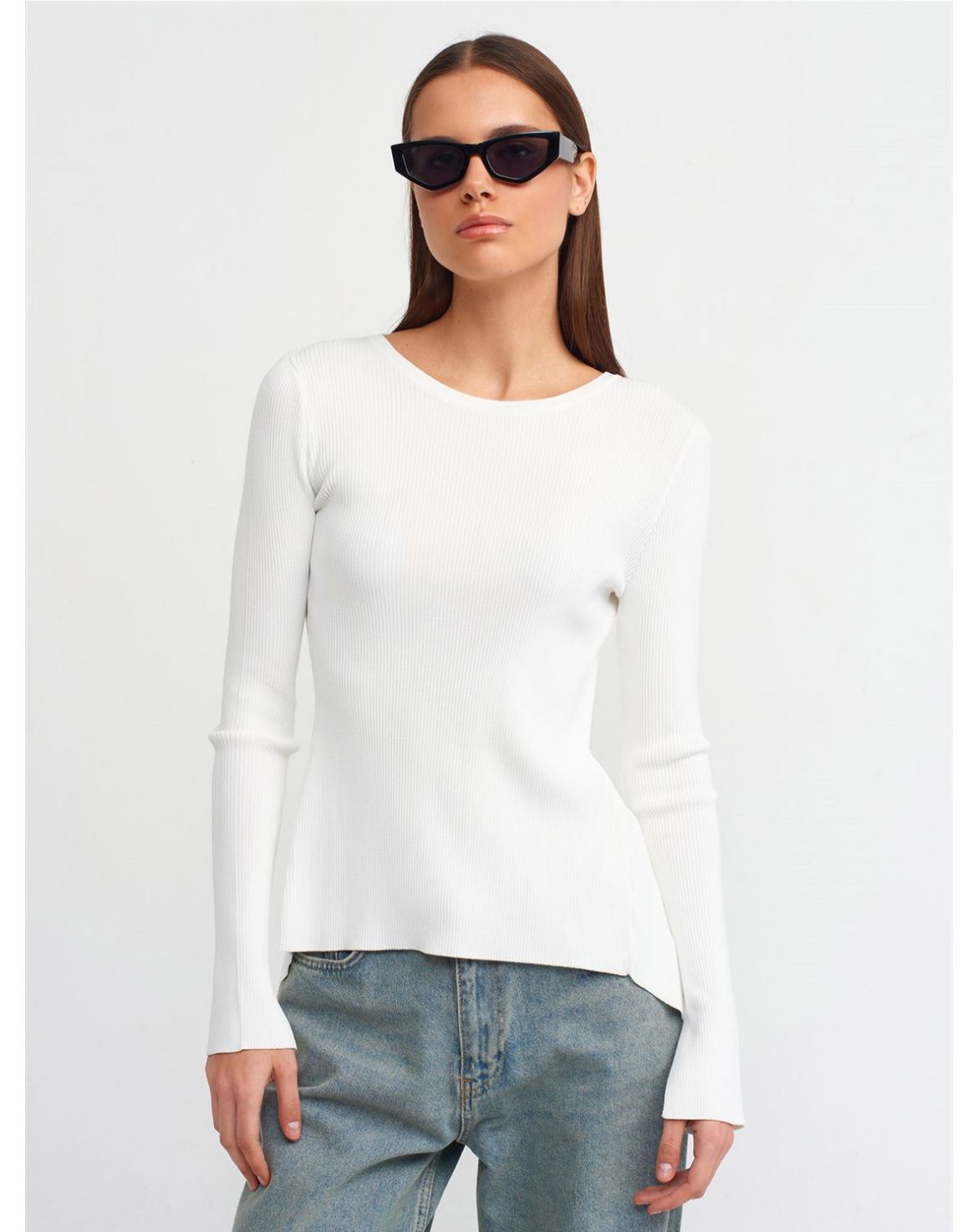 Knit Backless White