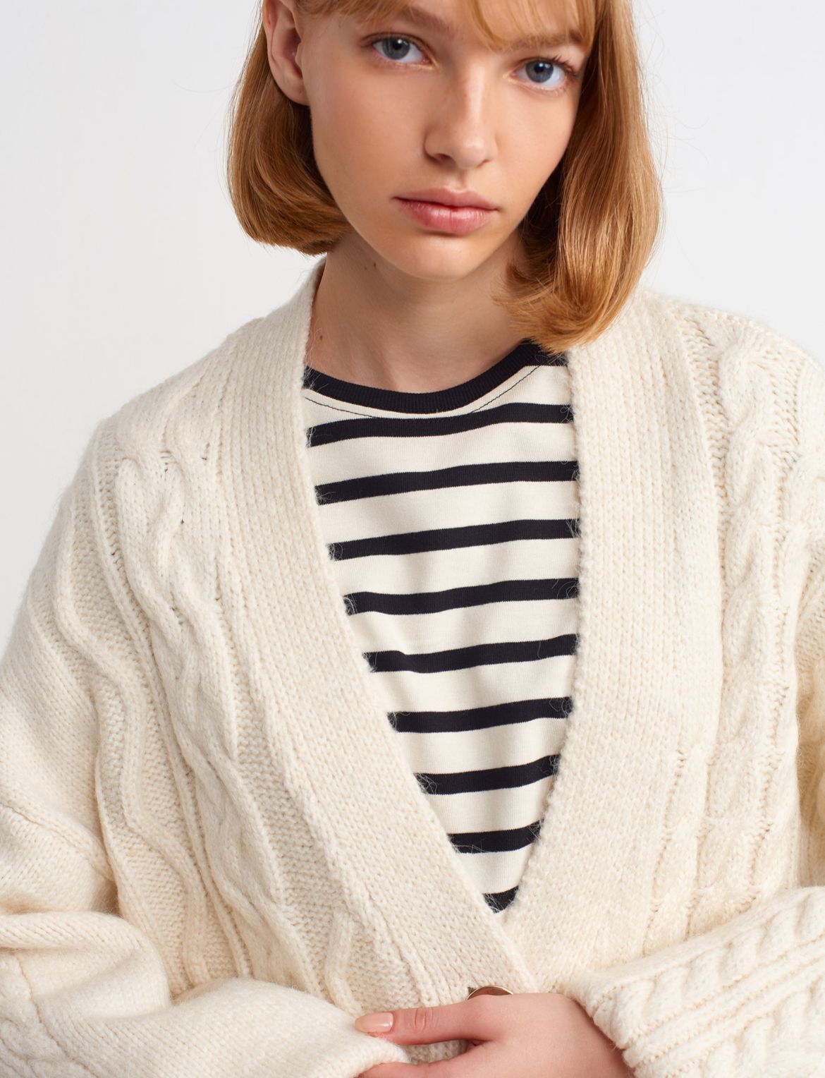Knitted Cardigan Off White