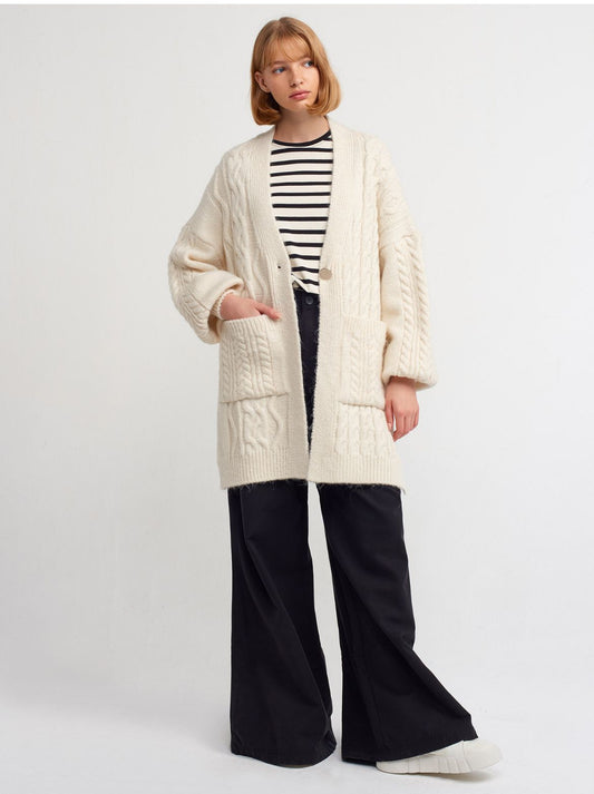 Knitted Cardigan Off White