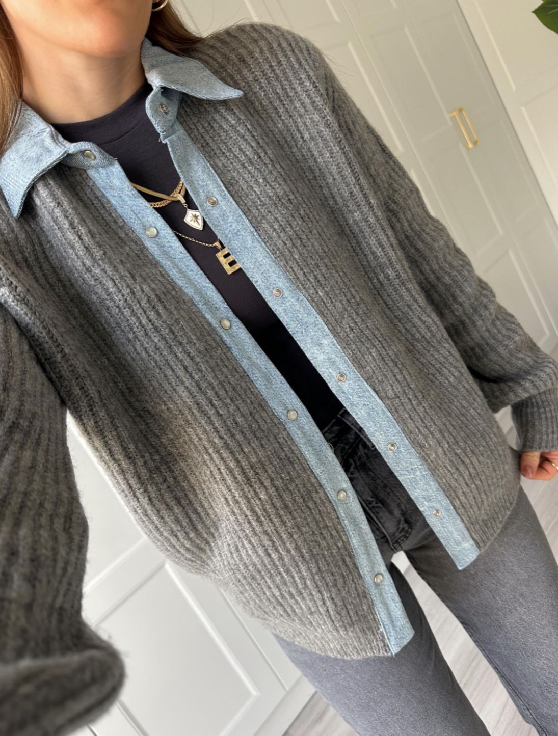 Grey Knit