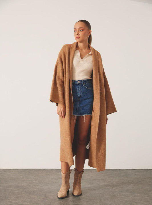 Wool Cardigan camel