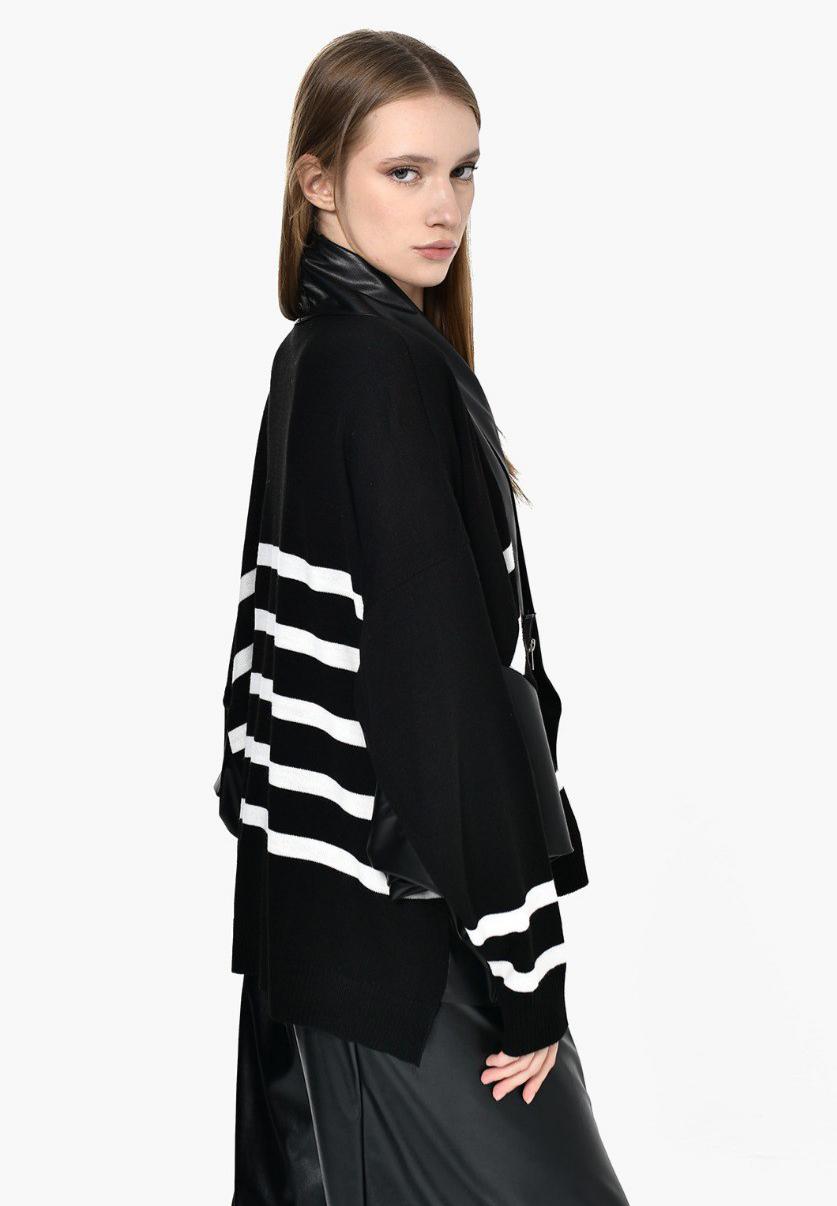 Stripe Jacket Black