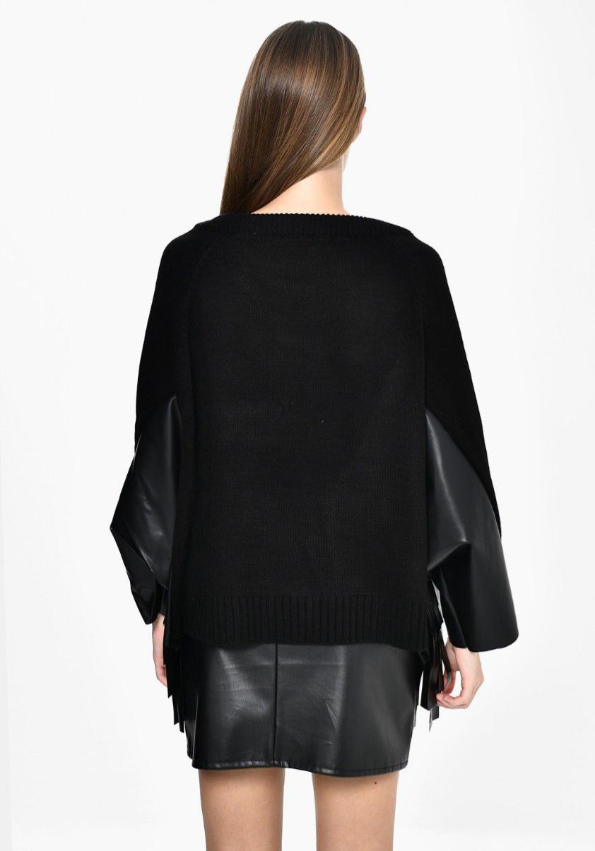 Black Knit Fringes DQ