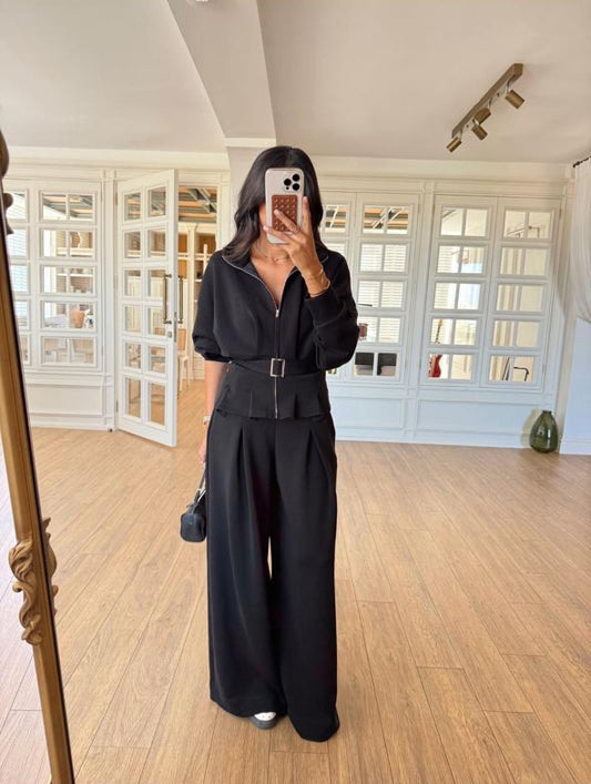 Set nylon black belt