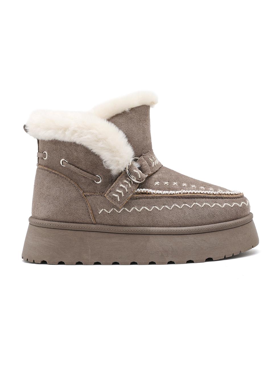 Tan Ankle Boots Grayish