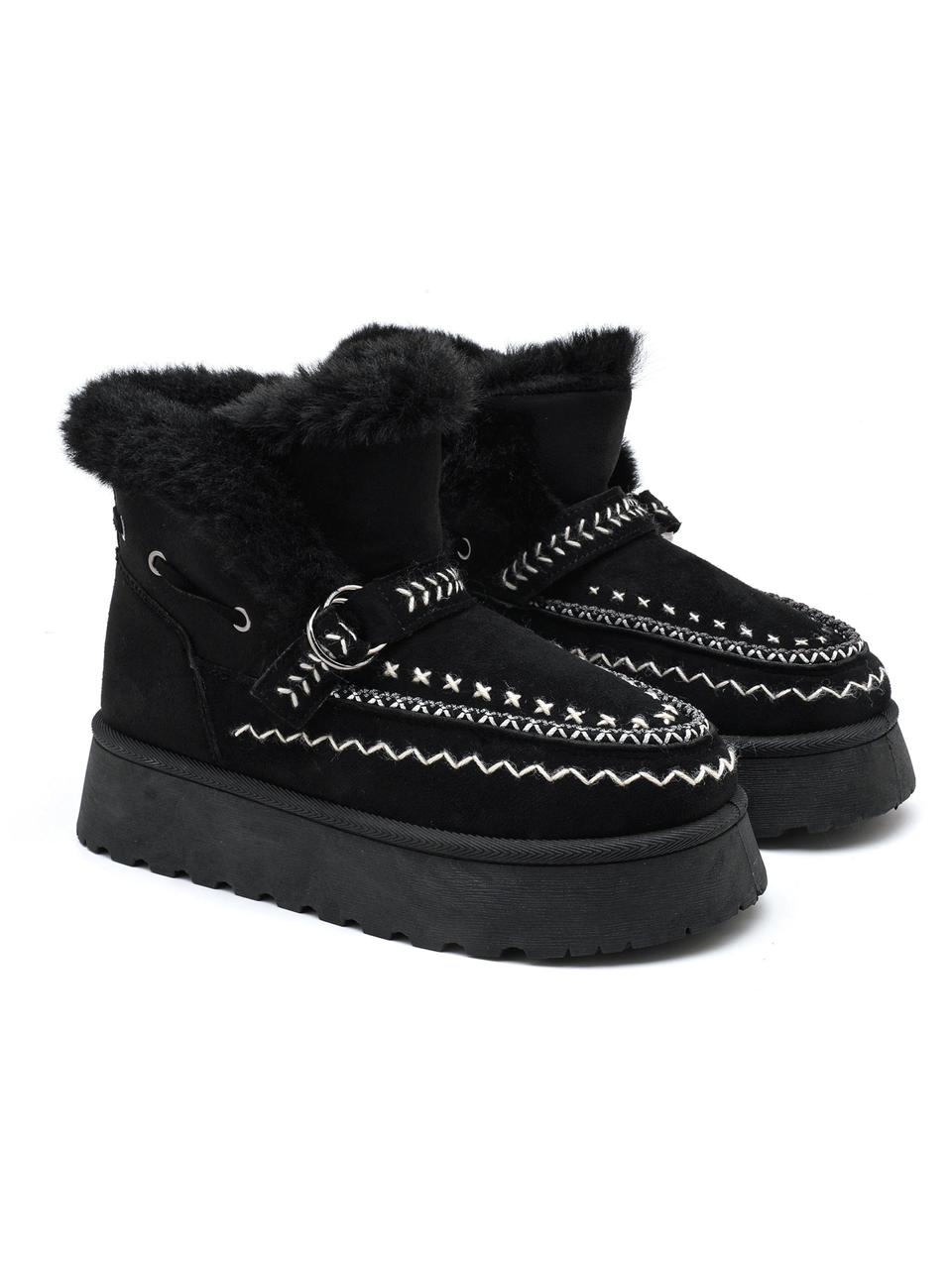 Tan Ankle Boots Black