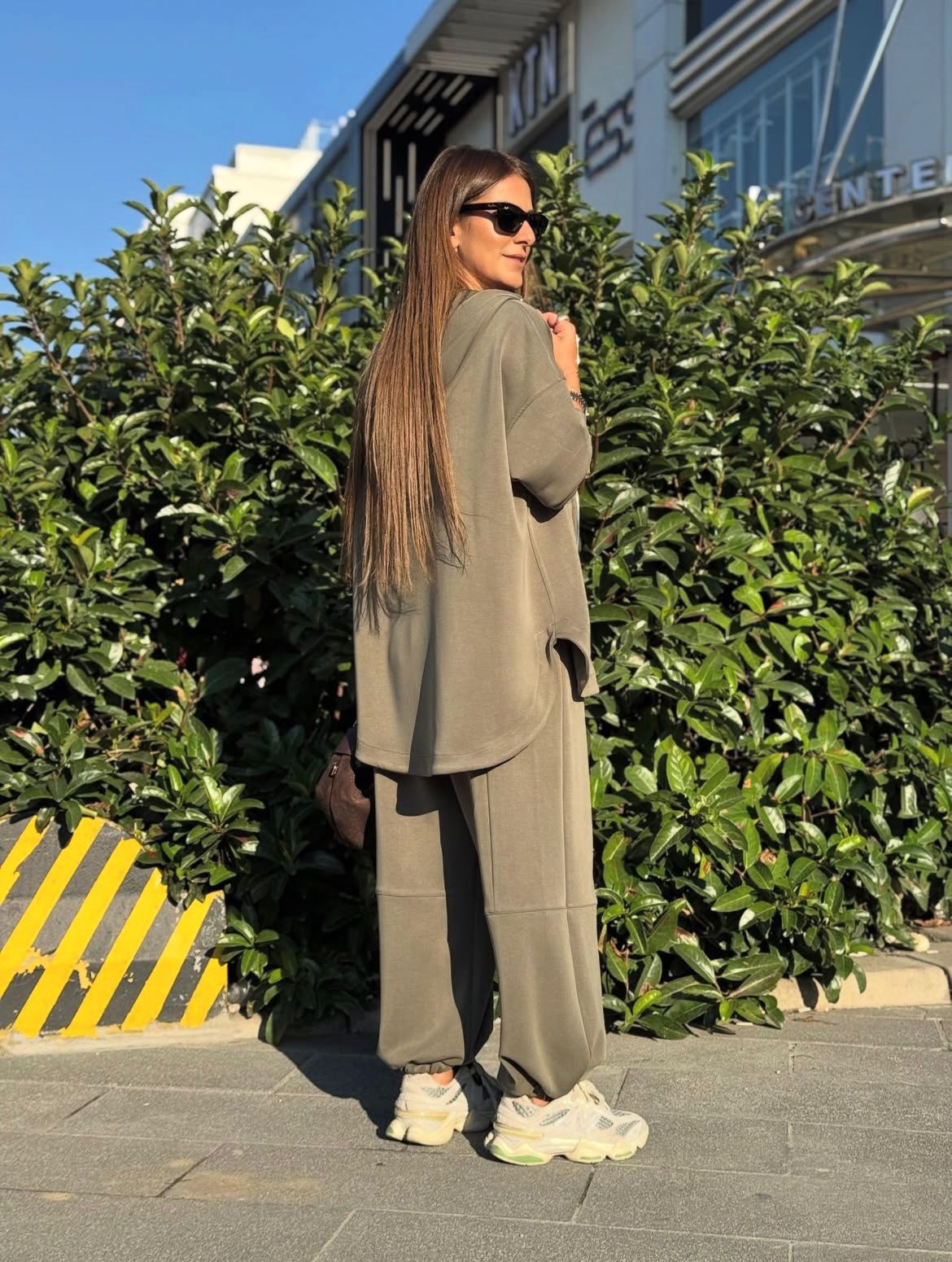 Set Long Hoddie Olive