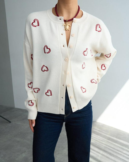 Heart Knit Cardigan