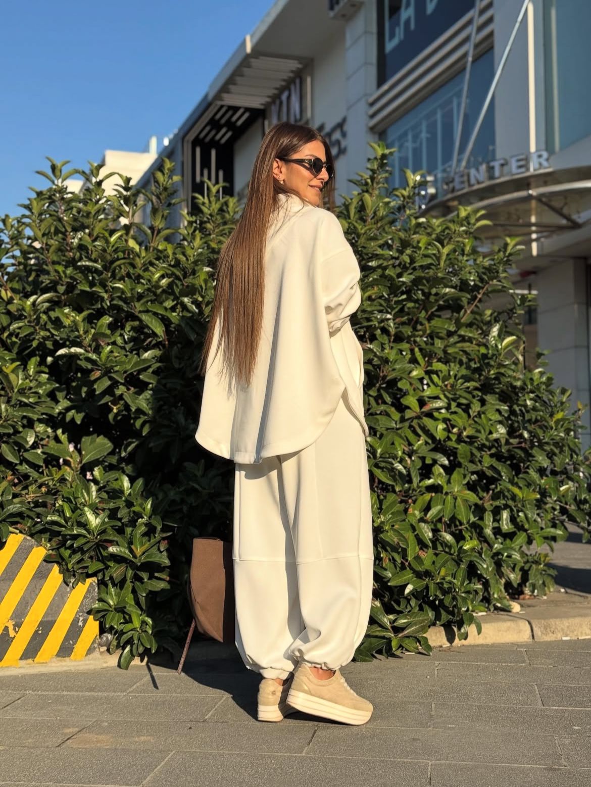 Set Long Hoddie Off White