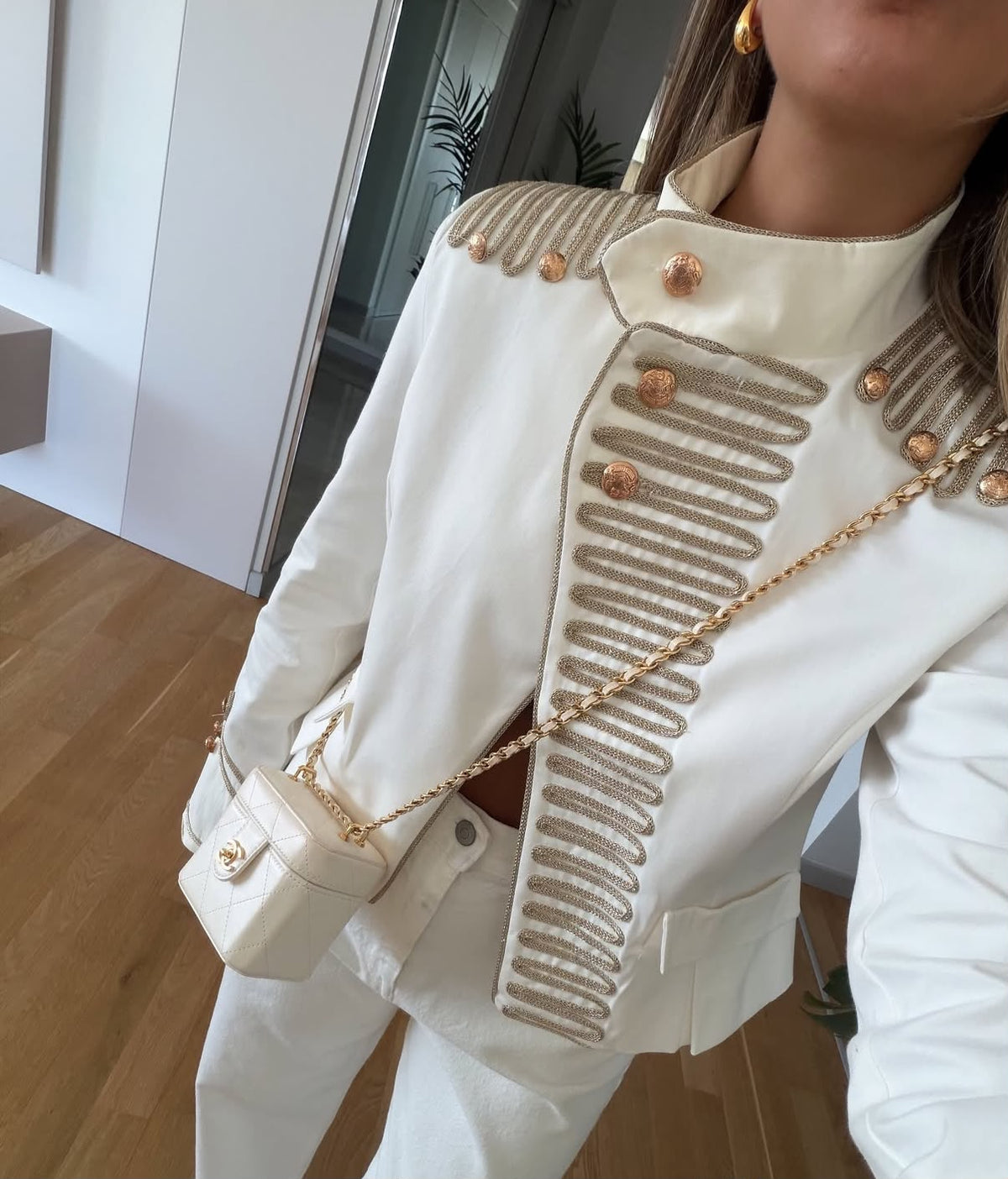 Jacket Napoleon offwhite gold buttons