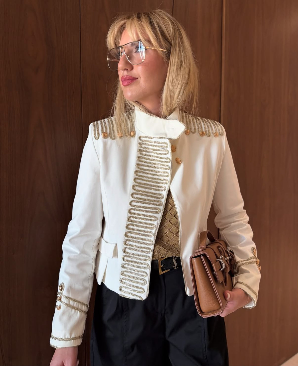 Jacket Napoleon offwhite gold buttons