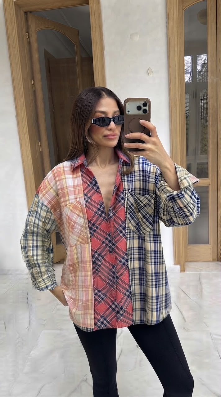 Shirt mulitcolor check