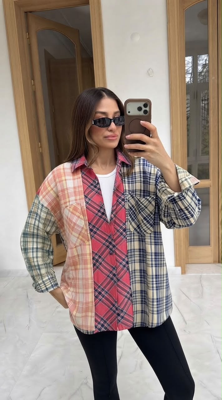 Shirt mulitcolor check