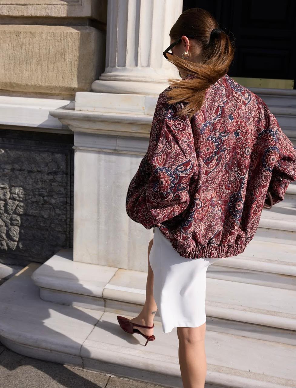 Jacket vintage burgundy reddish