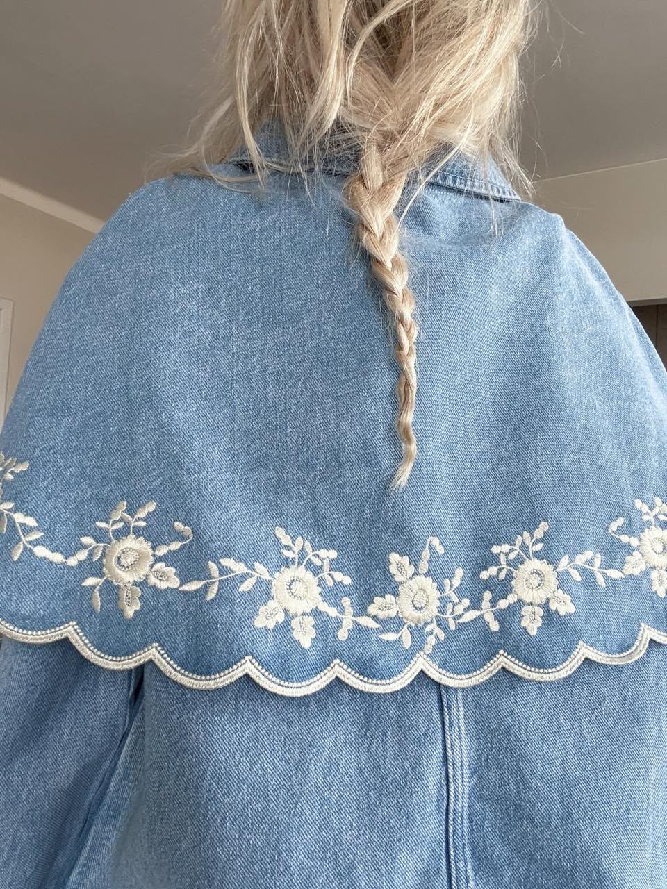 Jacket denim embroidered