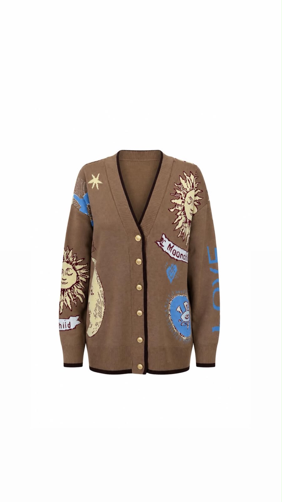 Cardigan pattern moonchild cafe