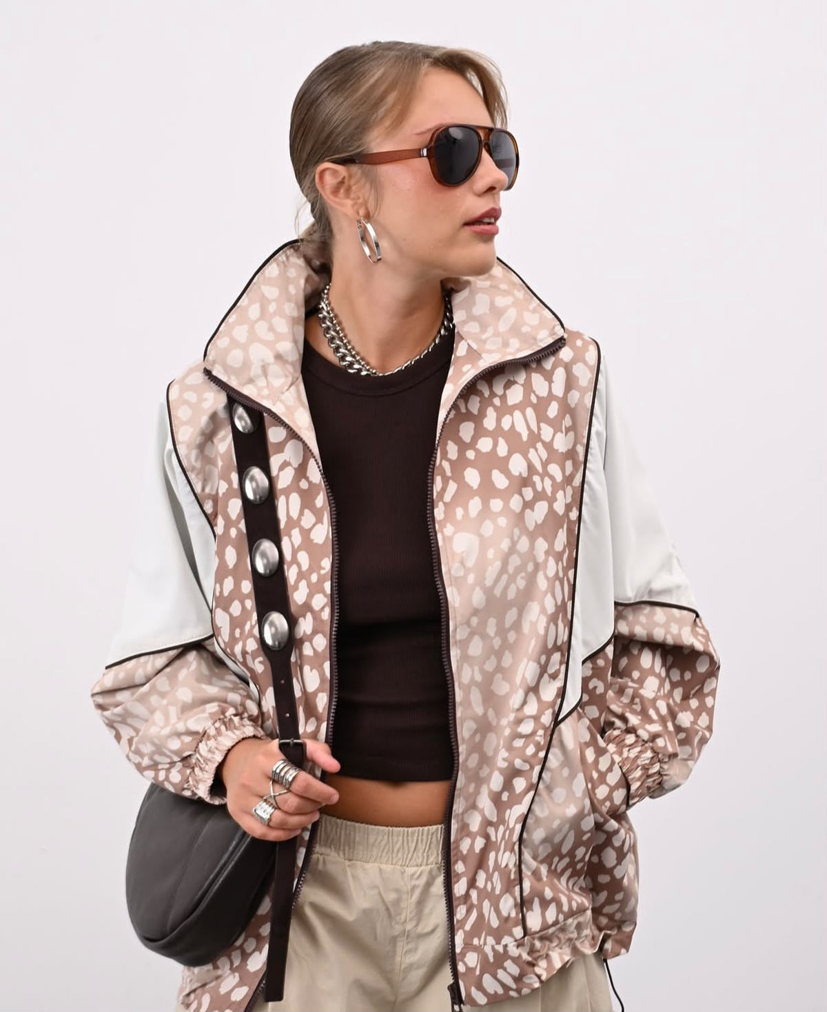 Jacket sweater bambi pattern