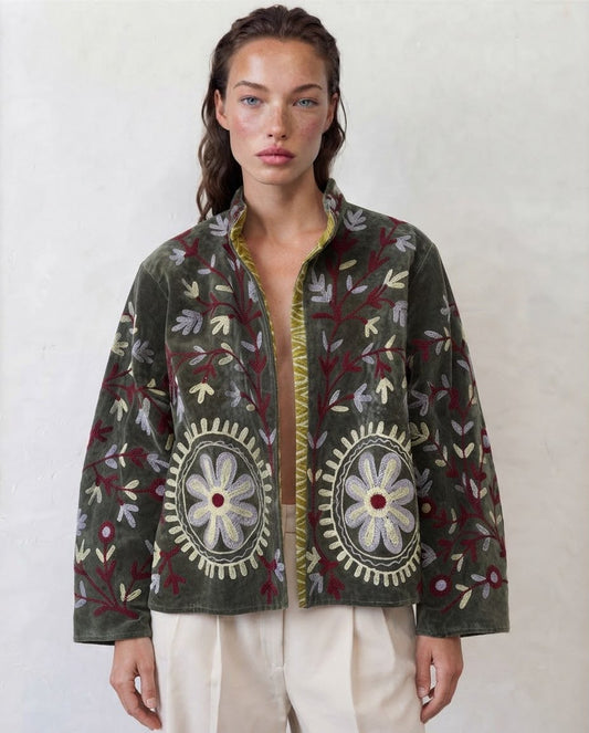 Jacket embroidered