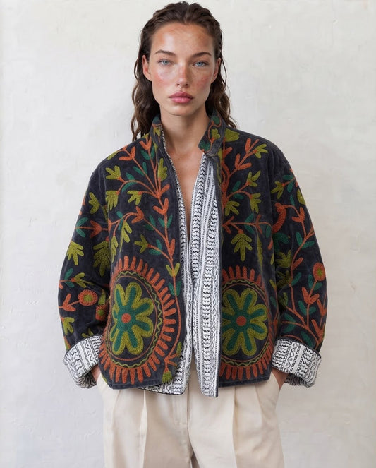 Jacket embroidered
