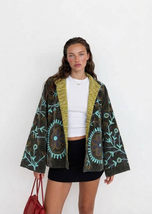 Jacket embroidered