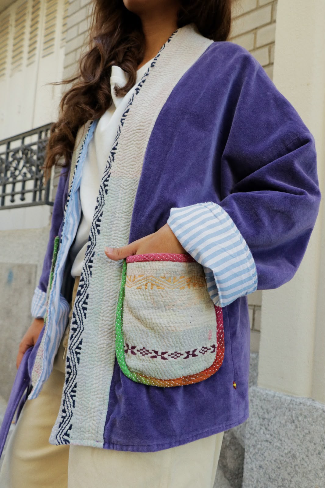 Jacket suede purple limited