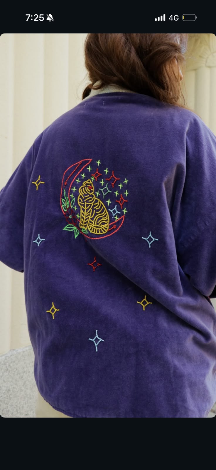 Jacket suede purple limited